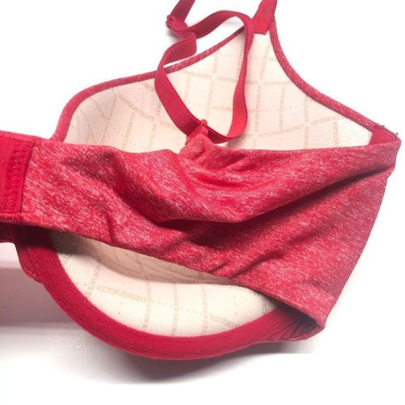 Victoria’s Secret Red Uplift Semi Demi Bra 32D - Picture 5 of 16